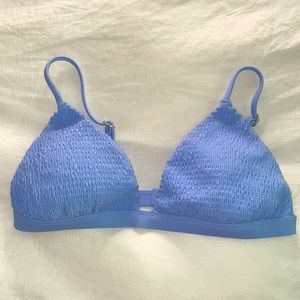 BNWT baby blue triangle swim top